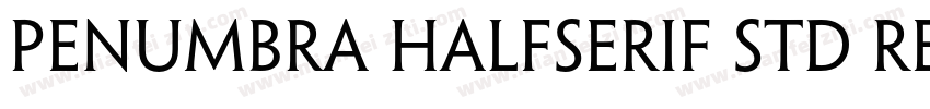 Penumbra HalfSerif Std Regular字体转换
